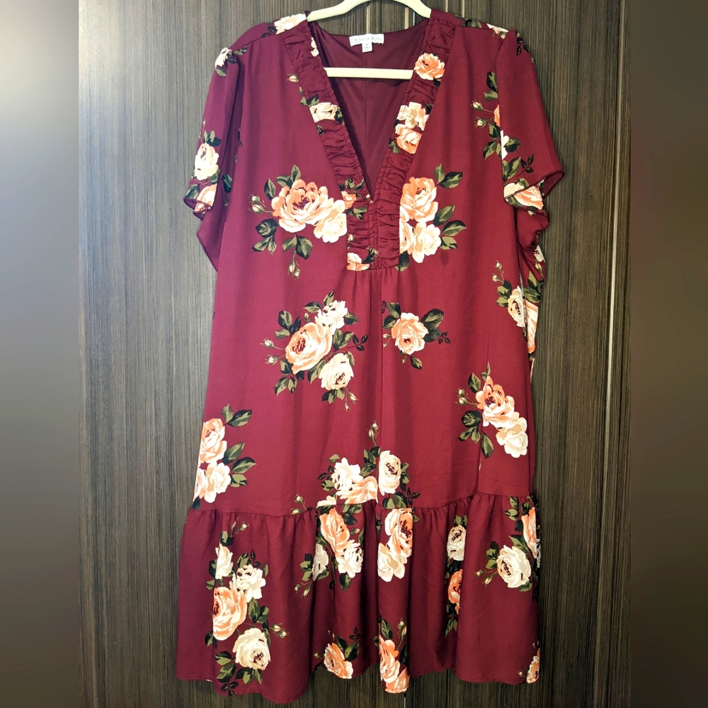 Ophelia Roe Floral Tunic Dress, 3X
